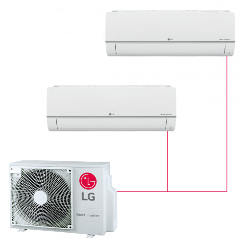 Настенная мульти-сплит-система LG Standard на 2 комнаты в Саратове