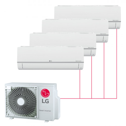 Настенная мульти-сплит-система LG Standard на 4 комнаты в Саратове