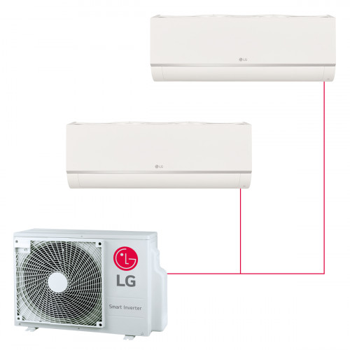 Настенная мульти-сплит-система LG Standard Plus S на 2 комнаты в Саратове
